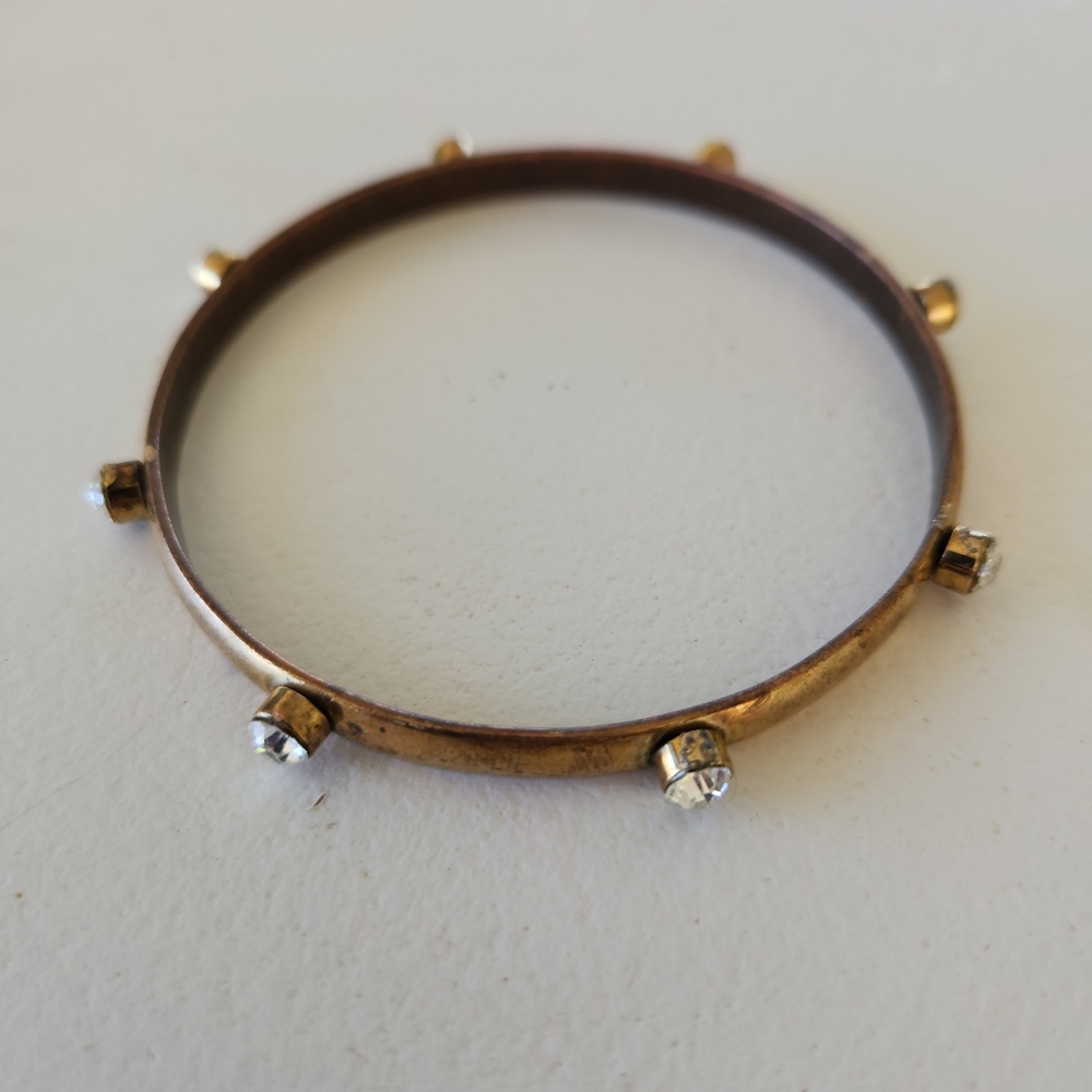 Steampunk Vibes Studded Bangle Bracelet